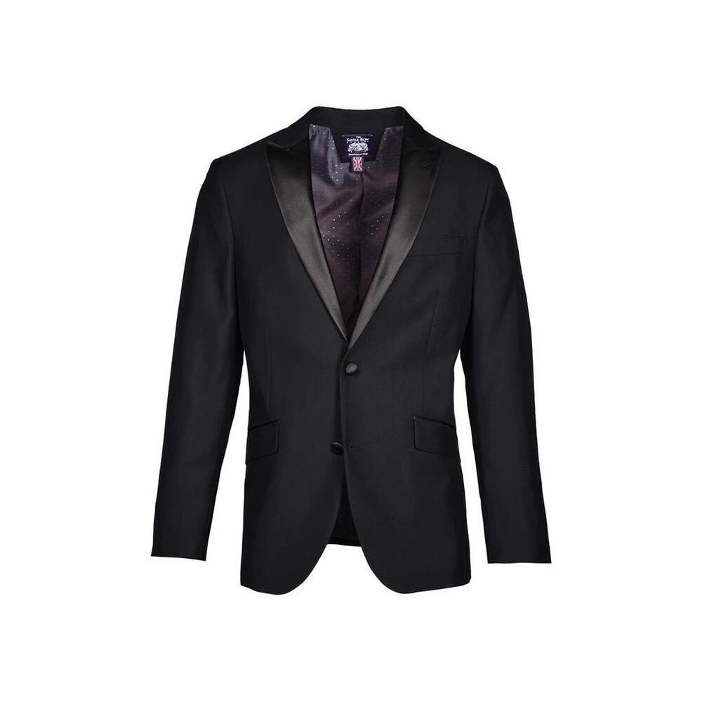 SAVILE ROW CO Slim Fit Tuxedo Jacket Thruxton sz 38R regular black blazer new